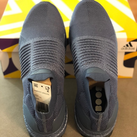 adidas Shoes - Adidas UltraBOOST Laceless Tech ink / Raw grey